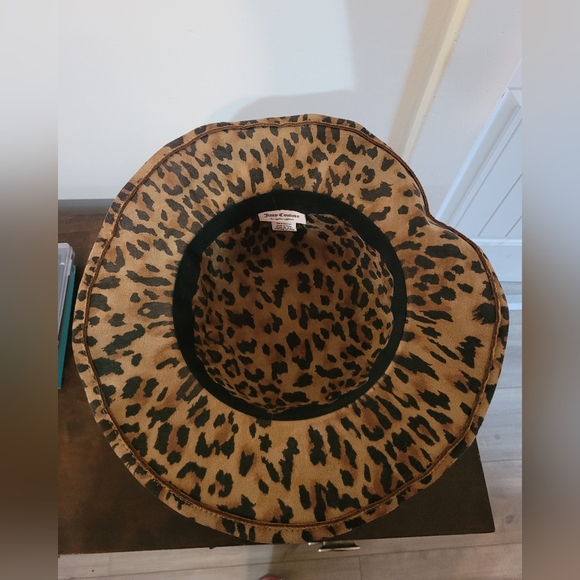 Juicy Couture Cheetah Print Wide Brim Fedora Hat - Picture 4 of 5